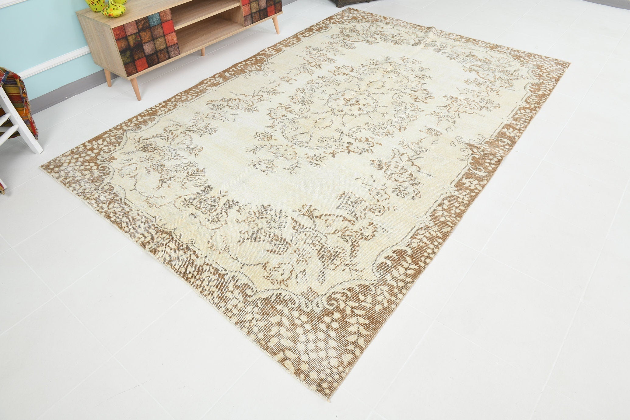 Turkish Vintage Rug 9’7’ x 6’5’