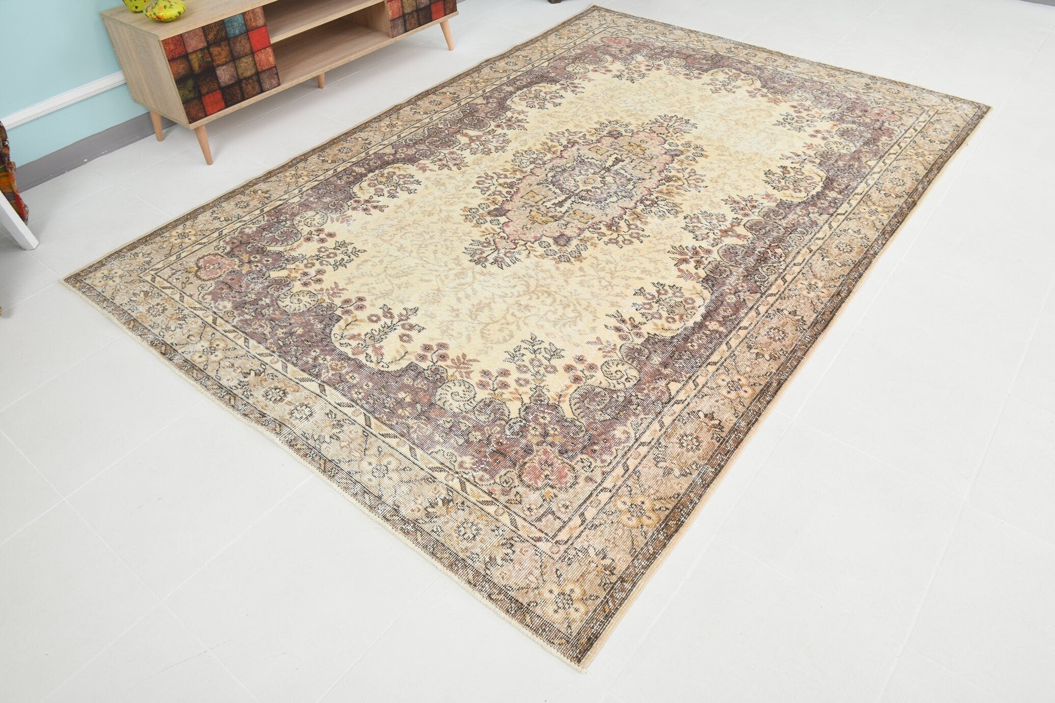 Turkish Vintage Rug 9’7’ x 6’6’