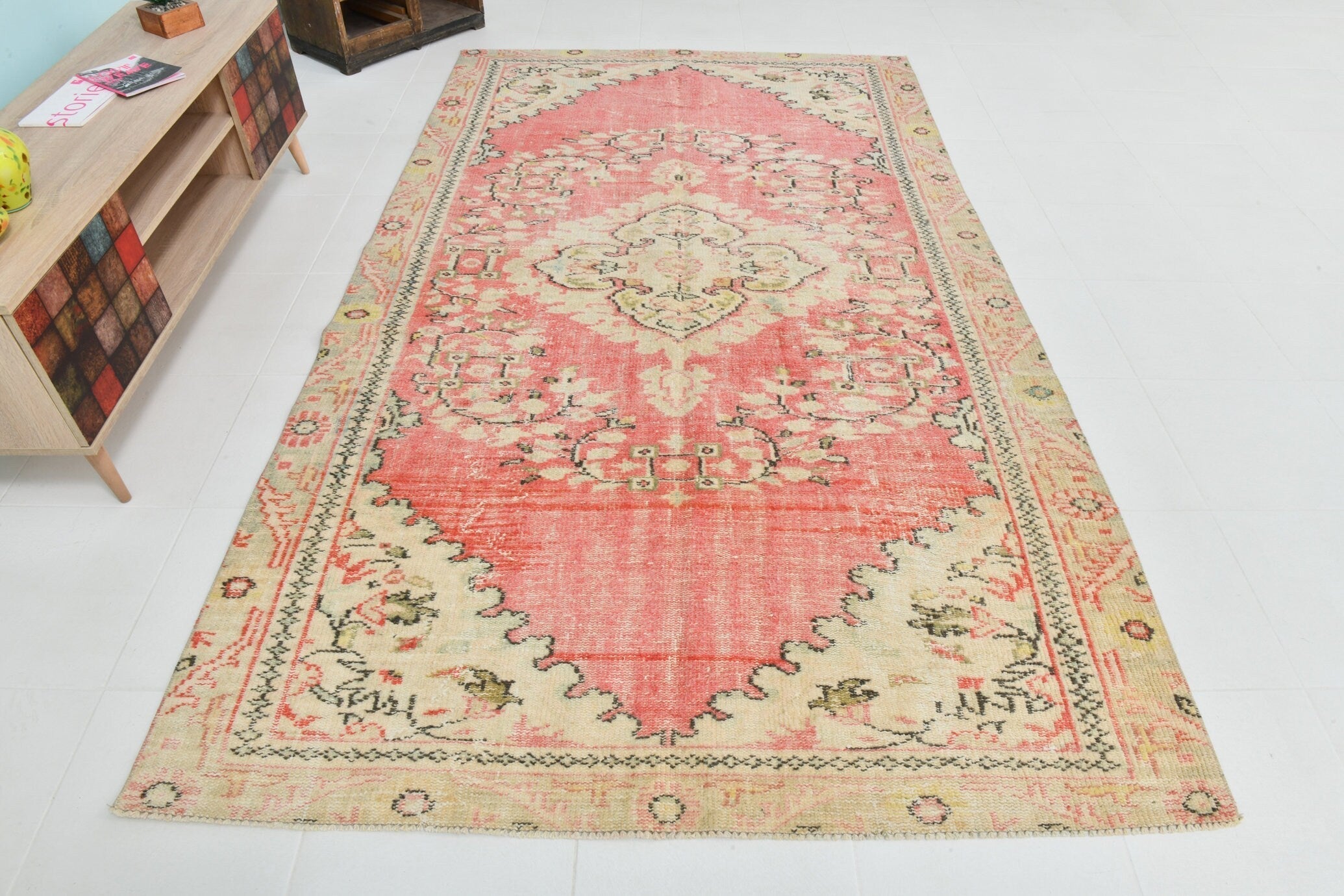 Turkish Vintage Rug 9’8’ x 5’7’
