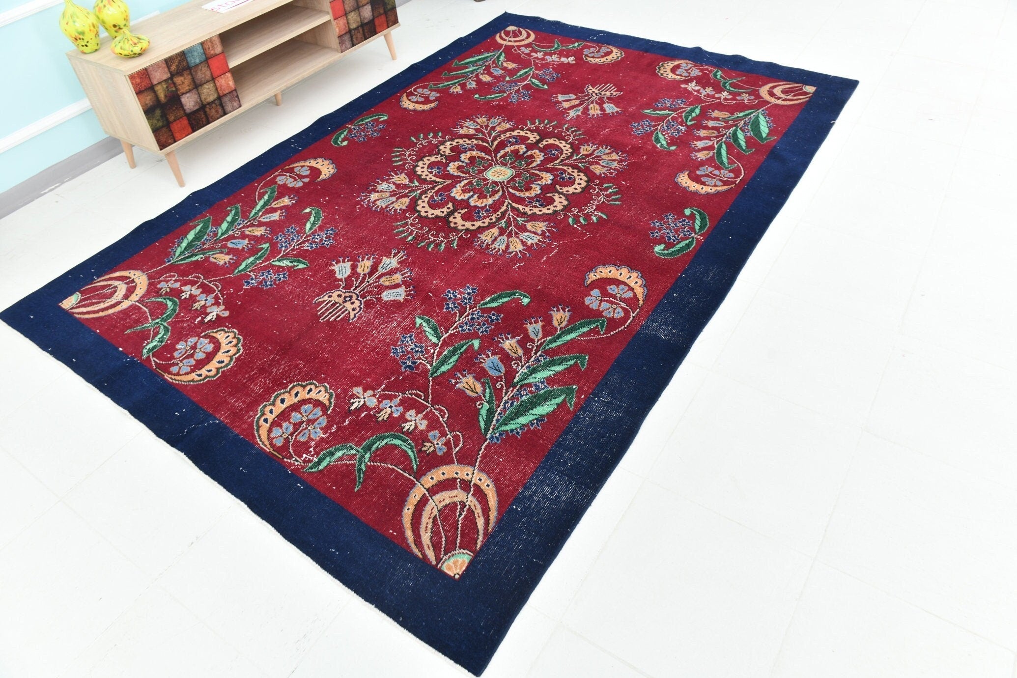 Turkish Vintage Rug 9’8’ x 6’5’