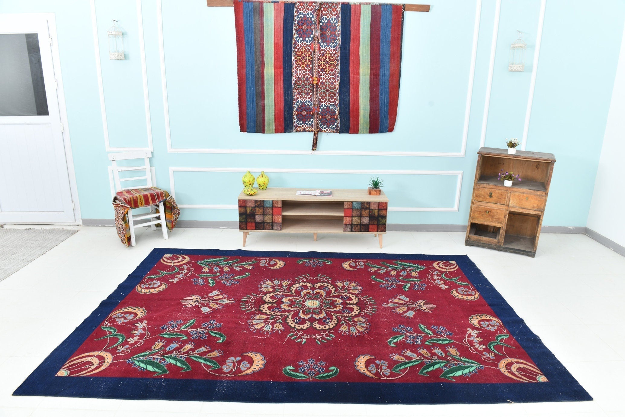 Turkish Vintage Rug 9’8’ x 6’5’