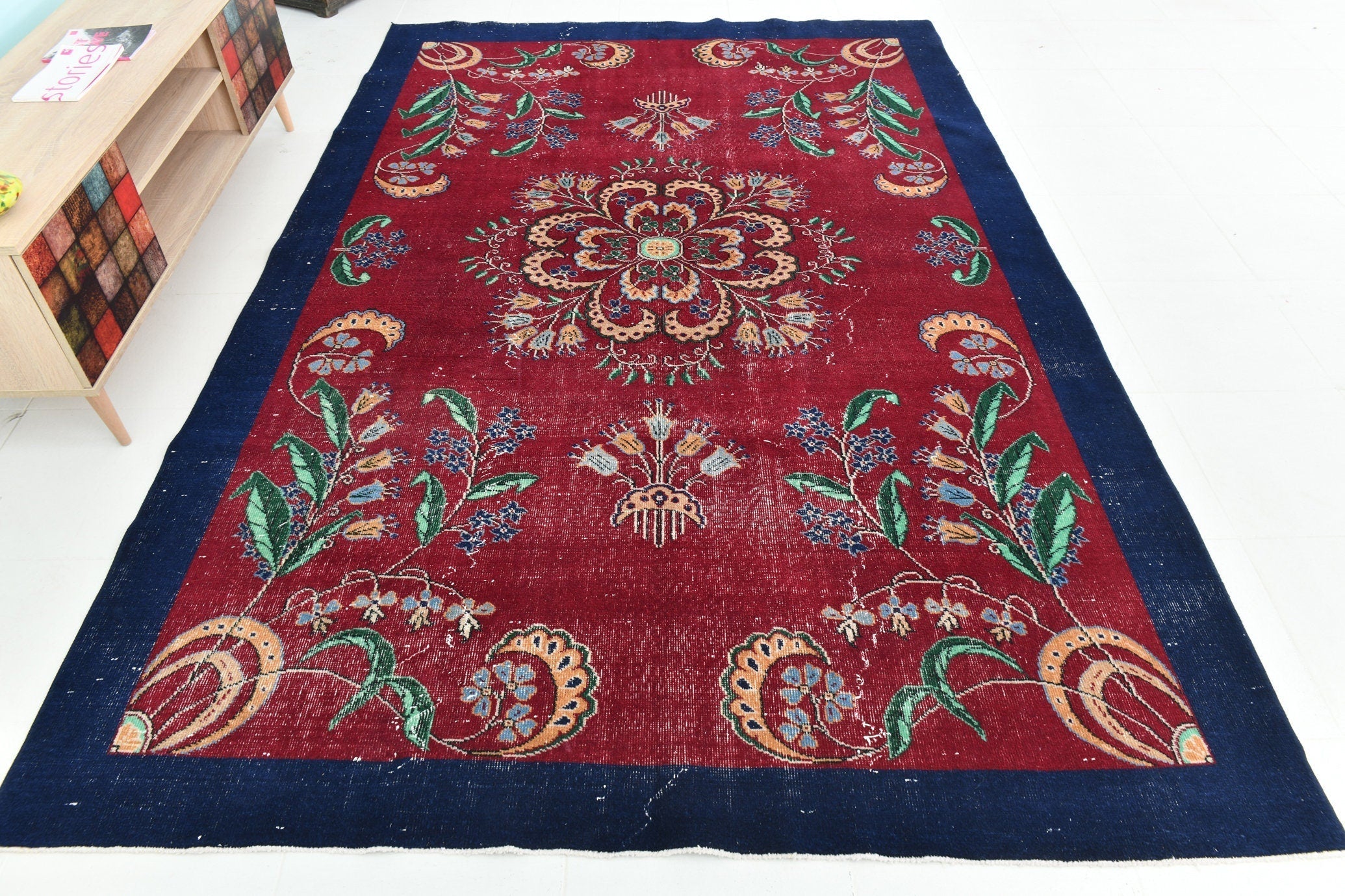 Turkish Vintage Rug 9’8’ x 6’5’