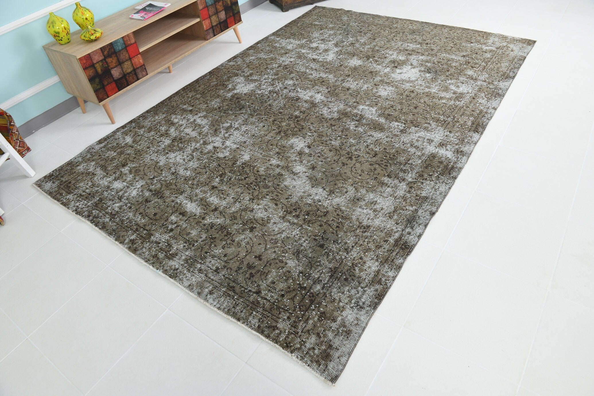 Turkish Vintage Rug 9’8’ x 6’7’