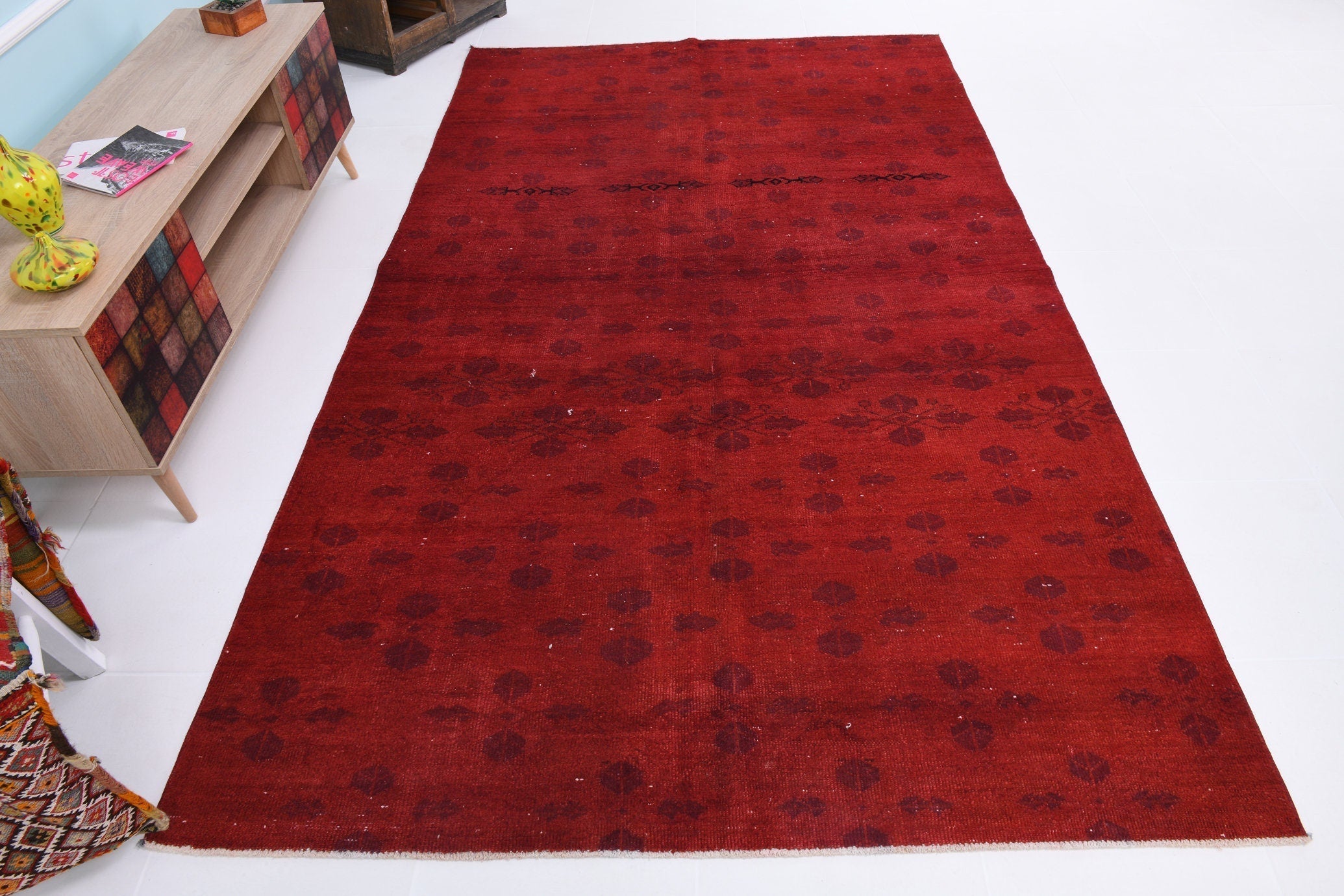 Turkish Vintage Rug 9’9’ x 5’7’