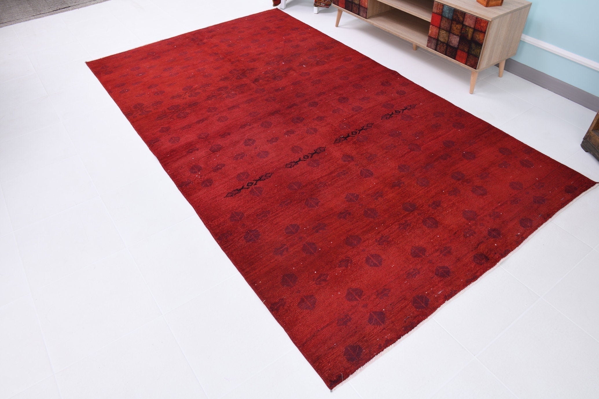 Turkish Vintage Rug 9’9’ x 5’7’