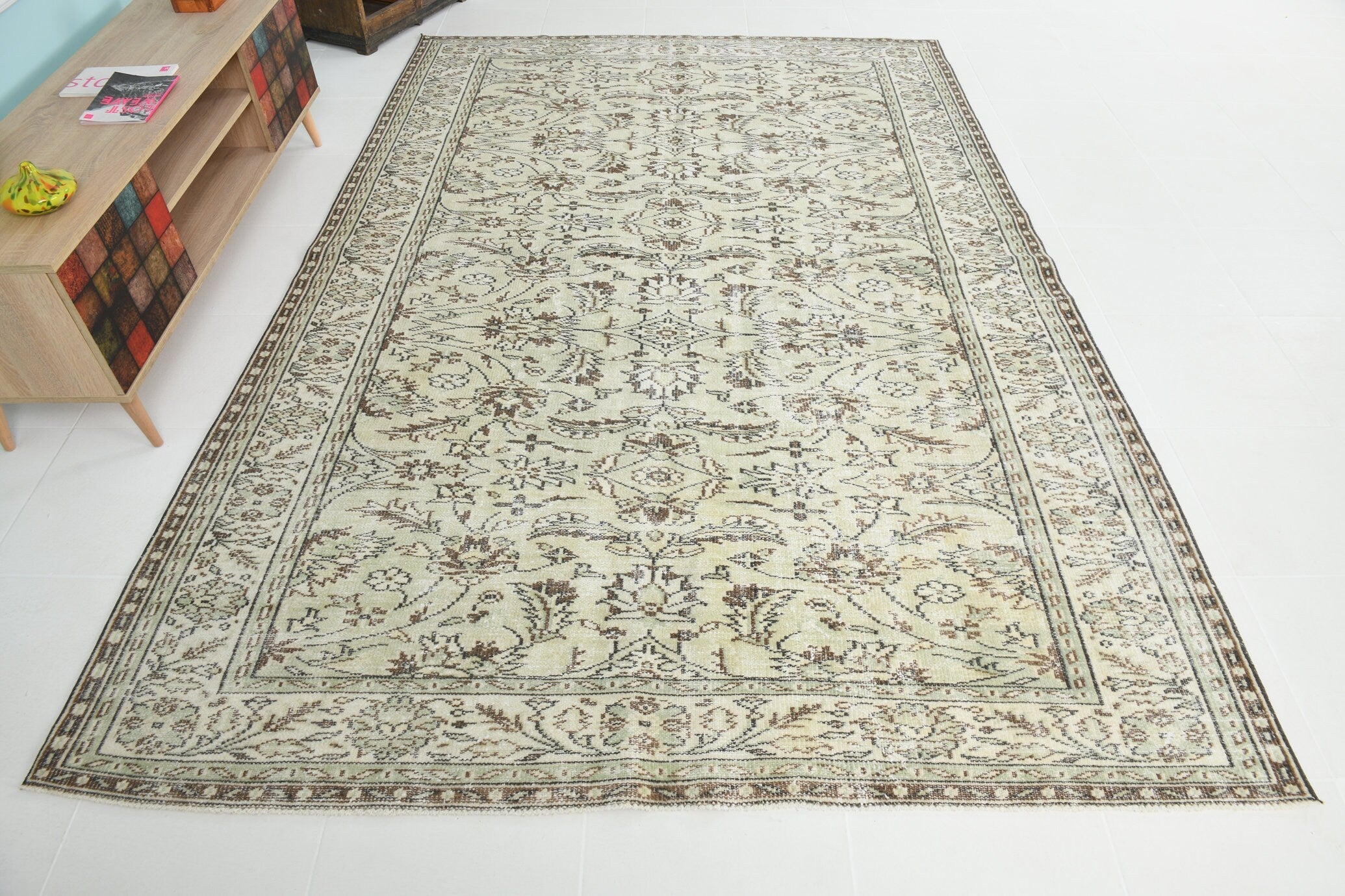 Turkish Vintage Rug 9’9’ x 6’7’