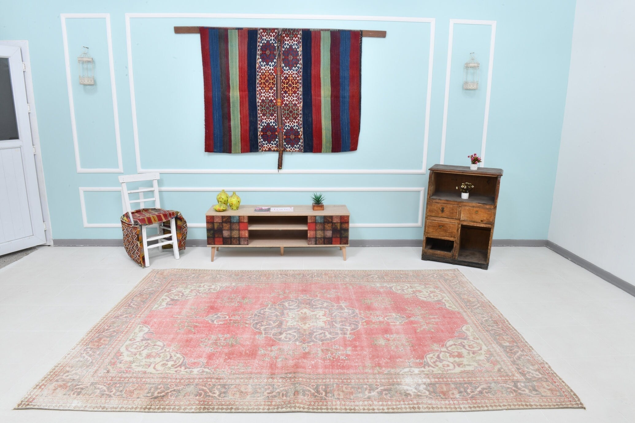 Turkish Vintage Rug 9’9’ x 6’8’