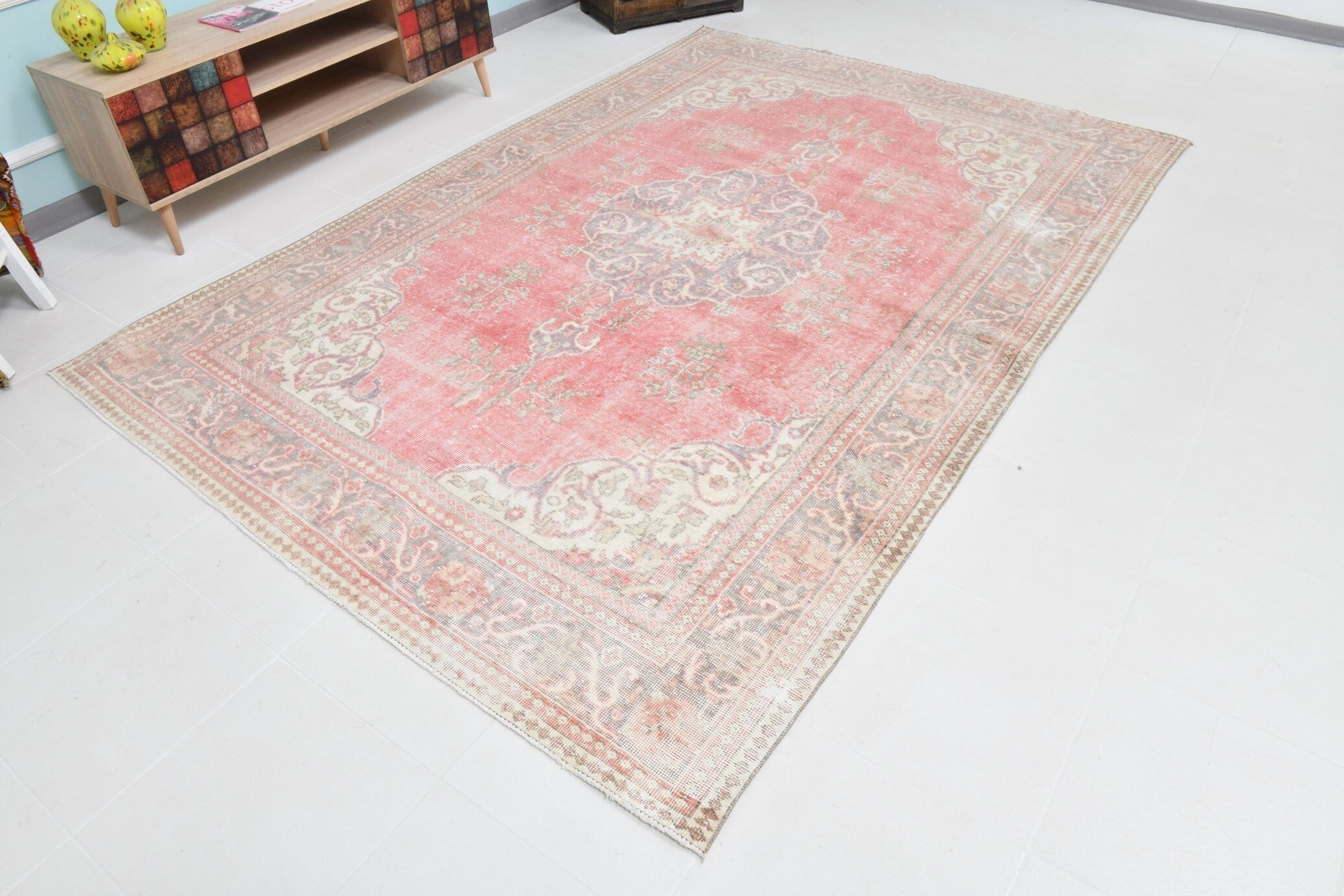 Turkish Vintage Rug 9’9’ x 6’8’