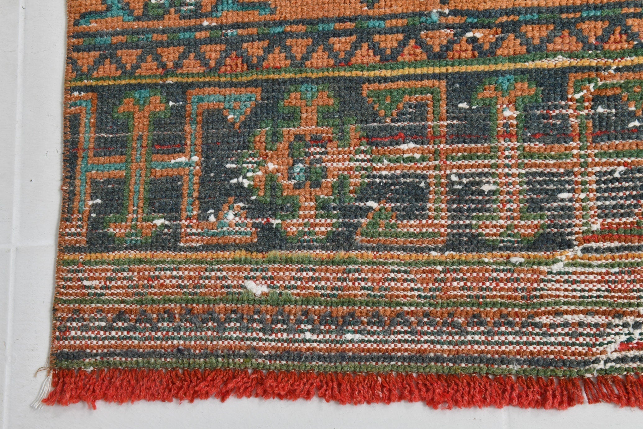 Turkish Vintage Runner Rug 10’11’ x 2’6’