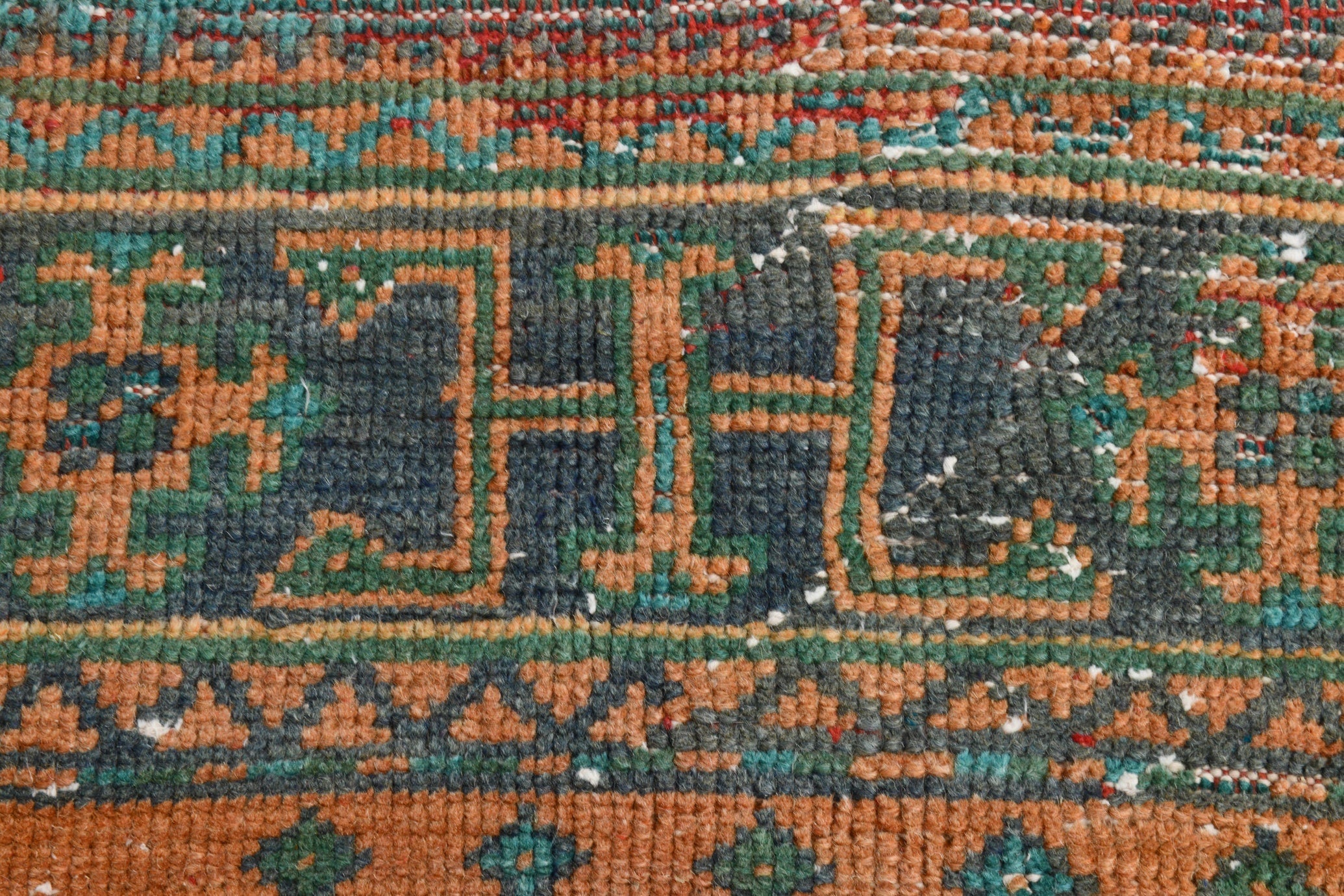 Turkish Vintage Runner Rug 10’11’ x 2’6’