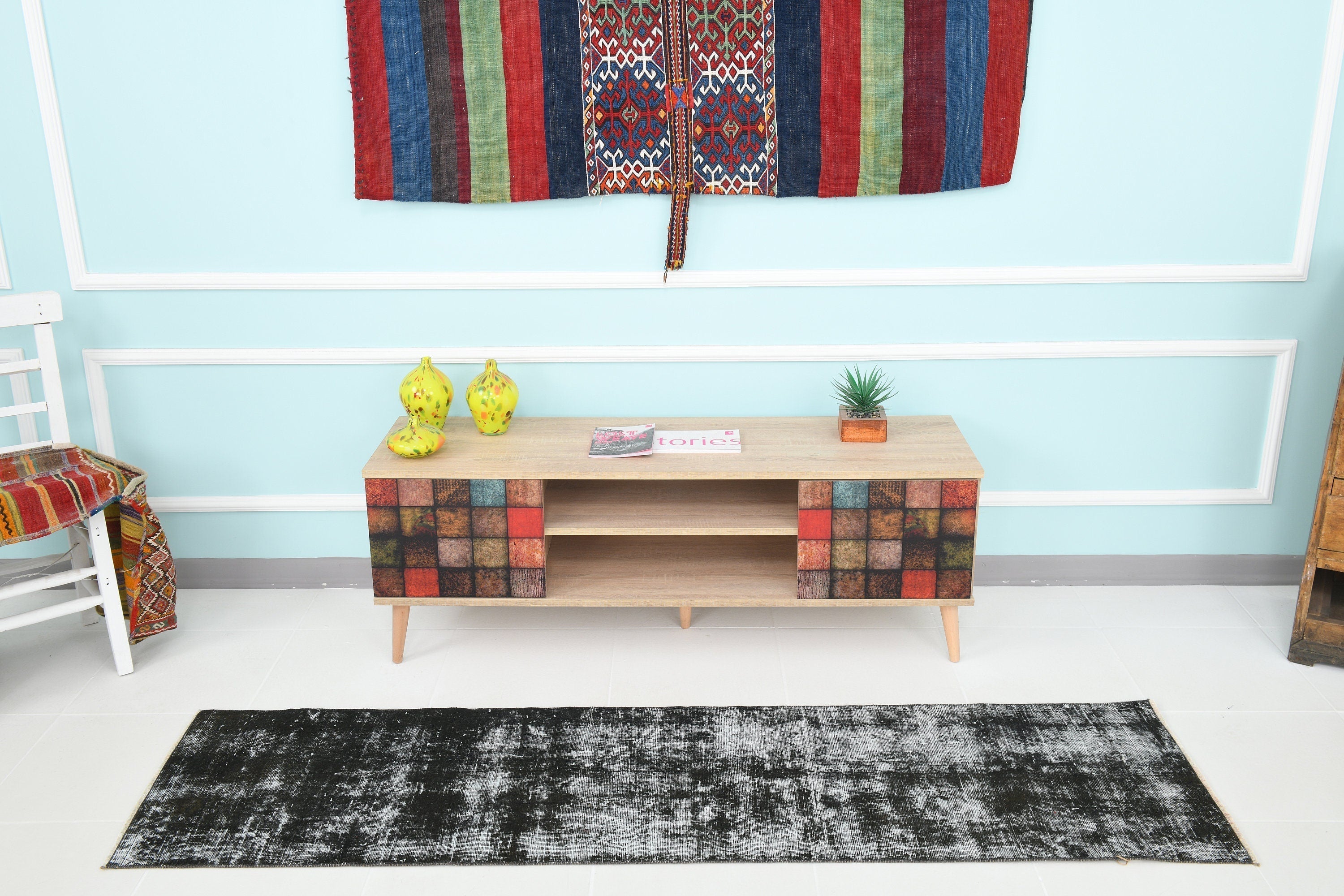 Turkish Vintage Runner Rug 1’10’ x 6’11’