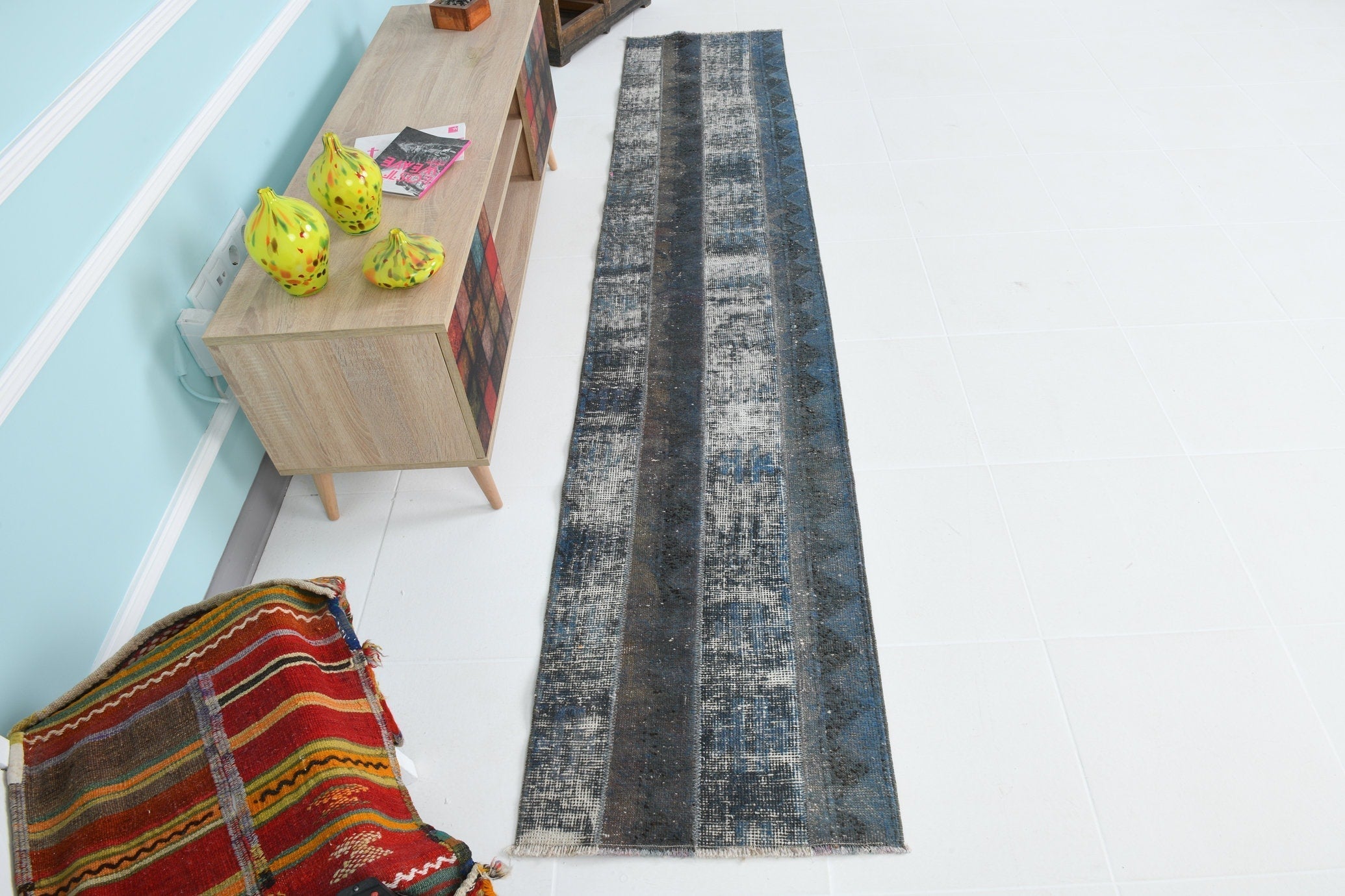 Turkish Vintage Runner Rug 1’11’ x 9’8’