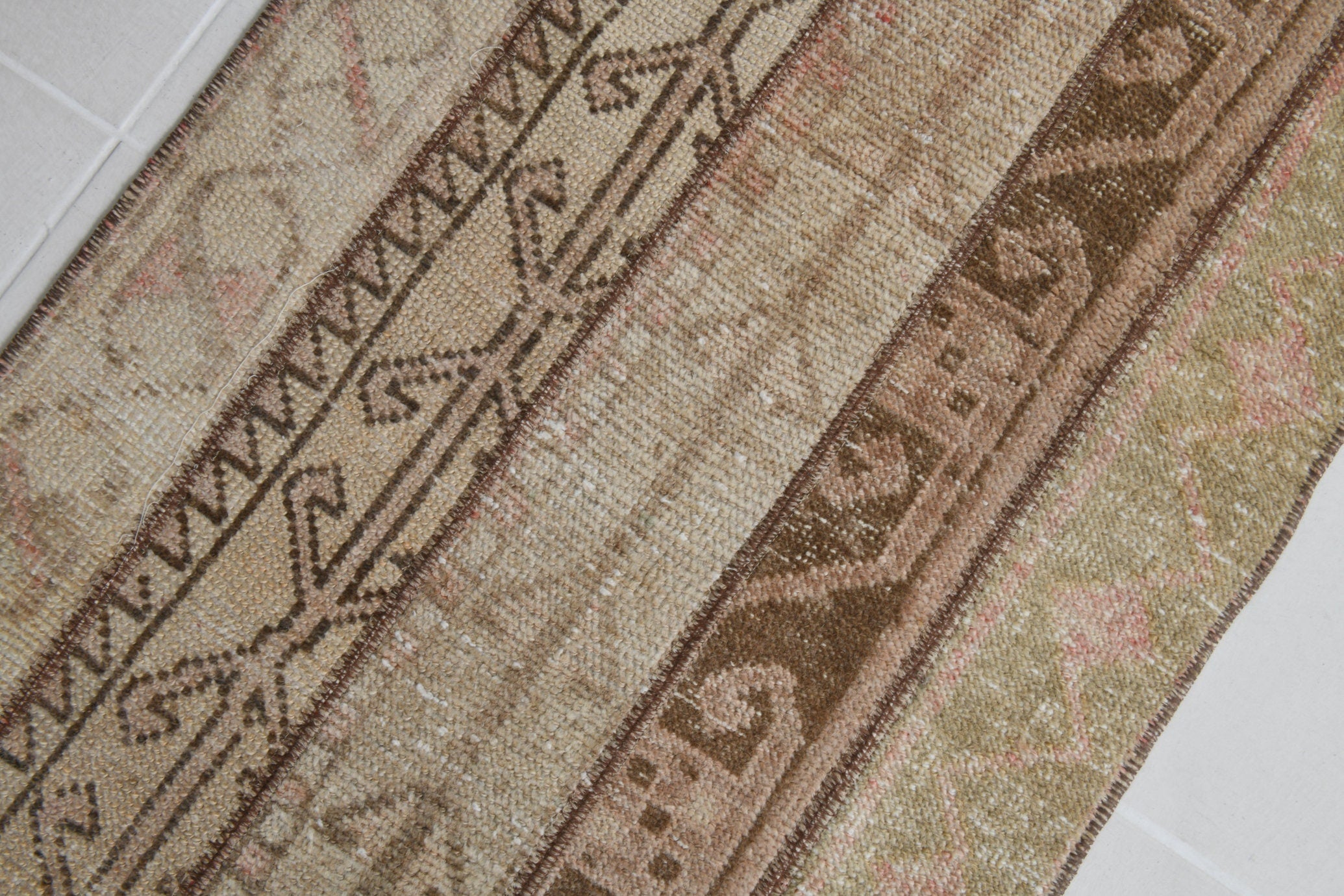 Turkish Vintage Runner Rug 1’12’ x 10’0’