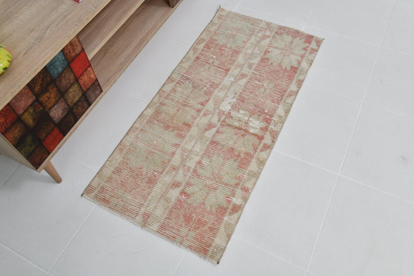 Turkish Vintage Runner Rug 1’12’ x 4’2’