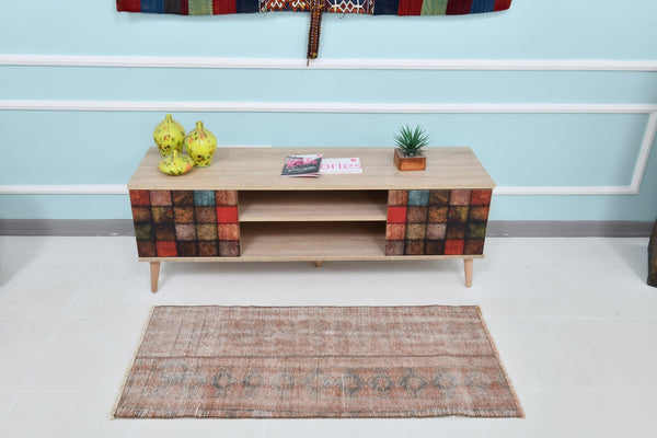 Turkish Vintage Runner Rug 1’12’ x 4’3’