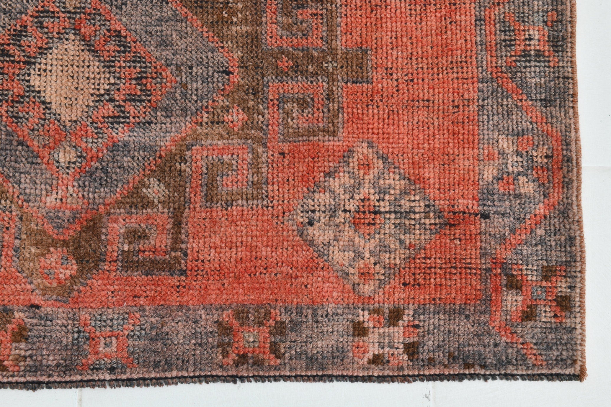 Turkish Vintage Runner Rug 11’8’ x 3’12’