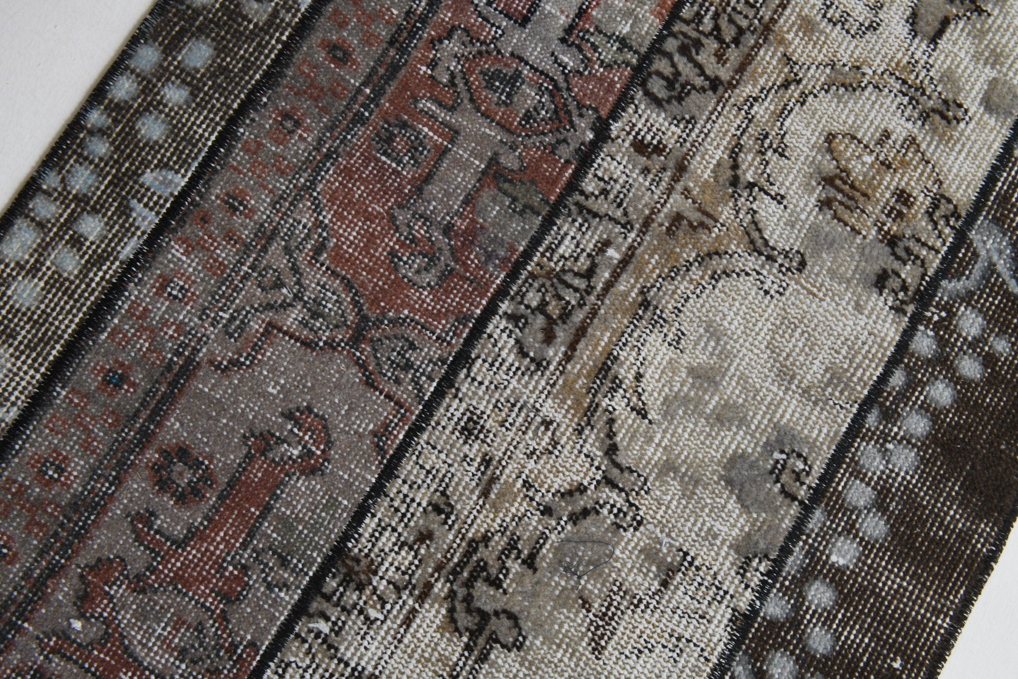 Turkish Vintage Runner Rug 2’1’ x 5’1’