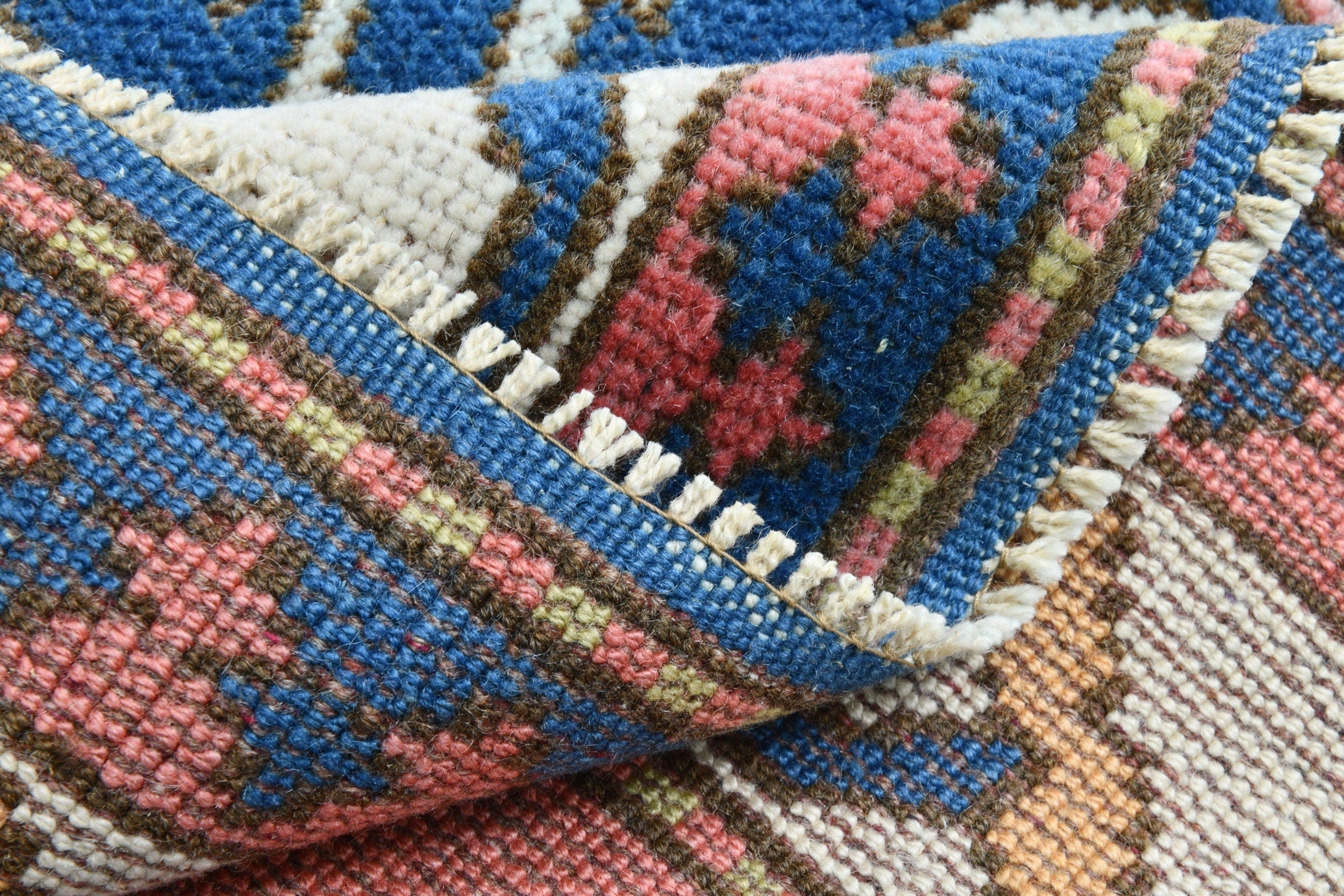 Turkish Vintage Runner Rug 2’10’ x 11’1’