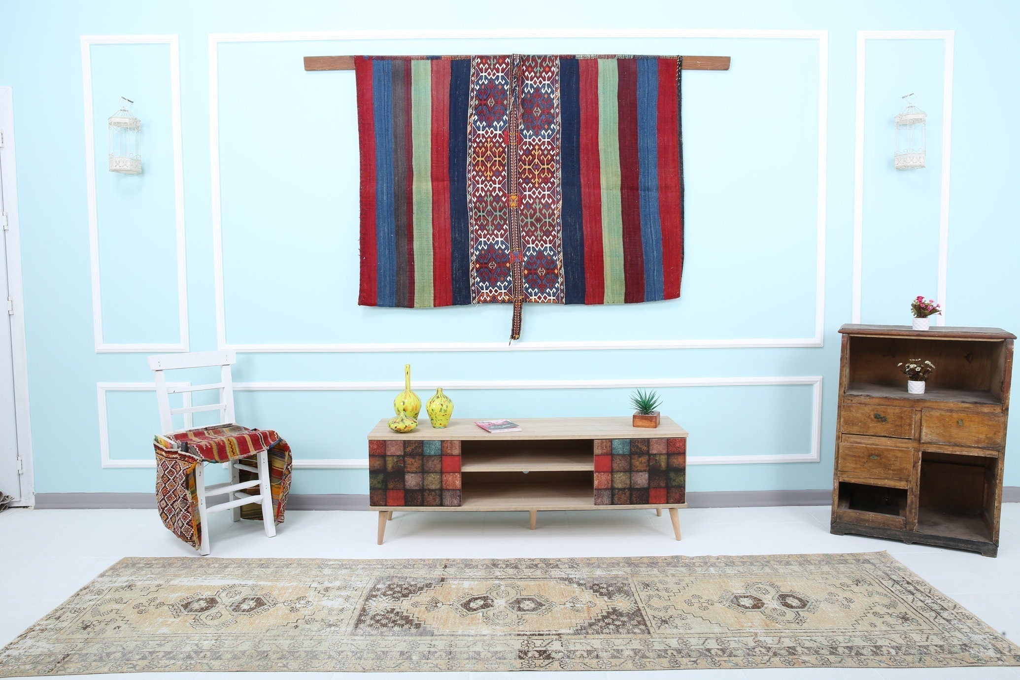 Turkish Vintage Runner Rug 2’11’’ x 10’8’’