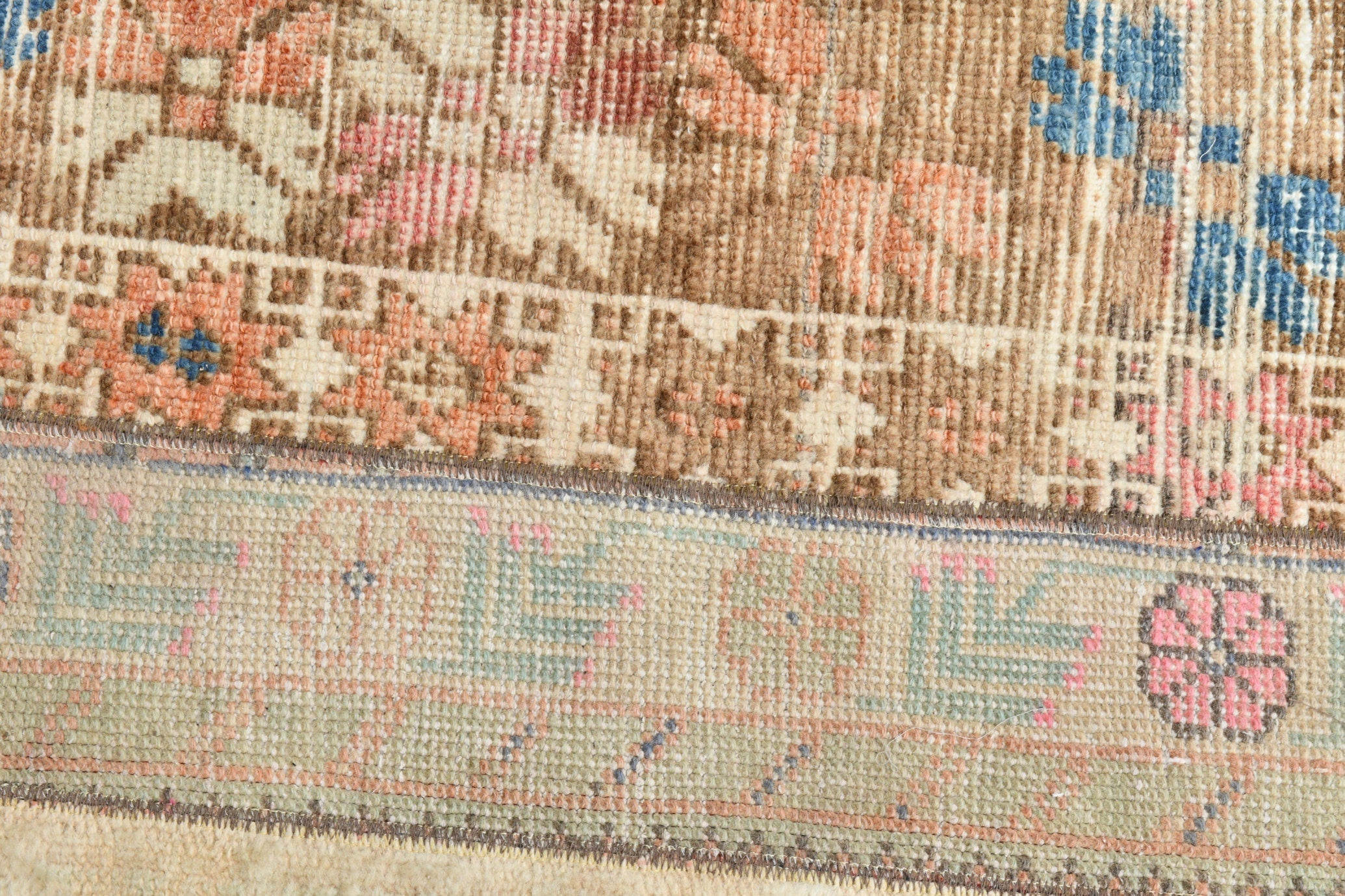 Turkish Vintage Runner Rug 2’2’ x 7’10’