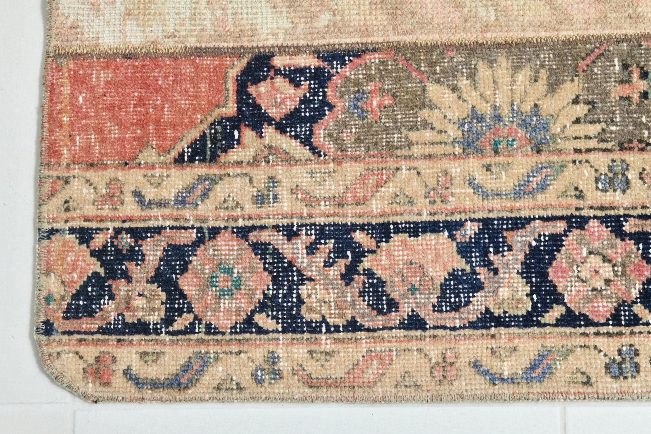 Turkish Vintage Runner Rug 2’2’ x 7’5’
