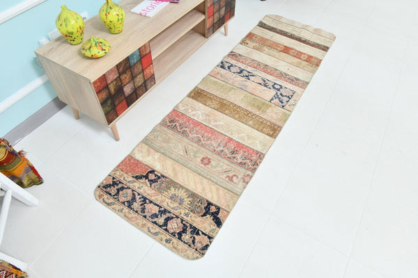 Turkish Vintage Runner Rug 2’2’ x 7’5’