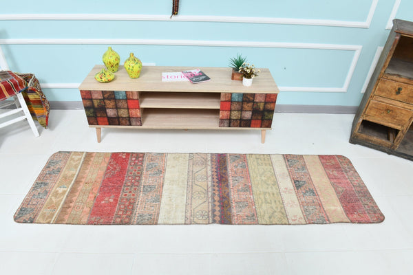 Turkish Vintage Runner Rug 2’2’ x 7’7’