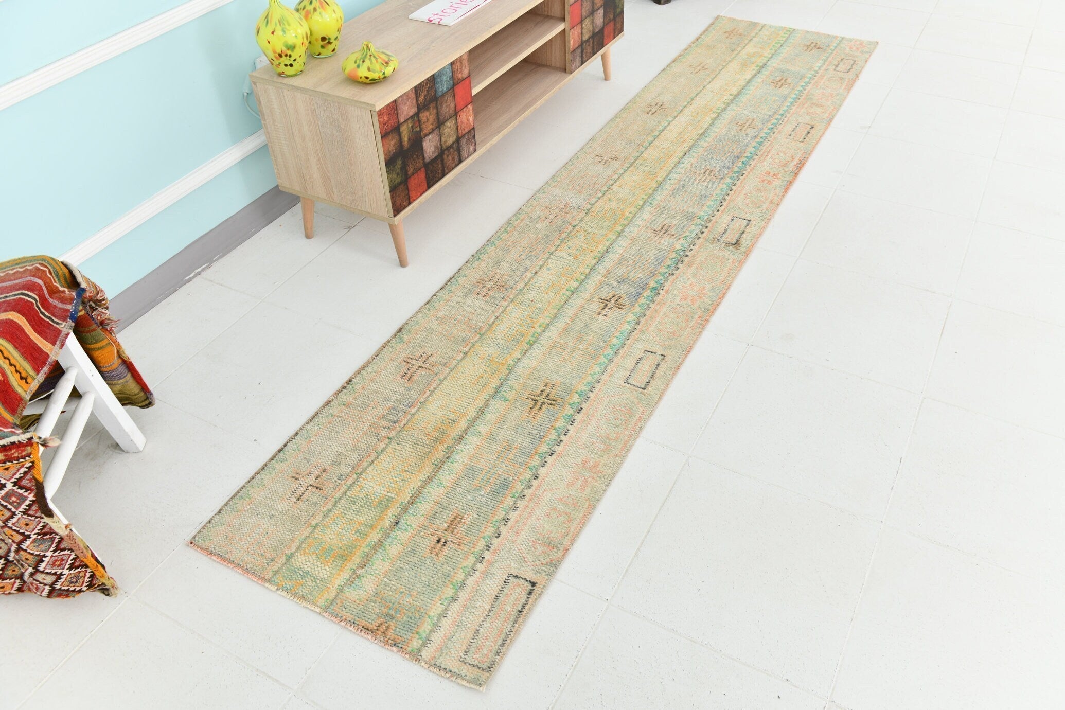 Turkish Vintage Runner Rug 2’3’ x 10’0’