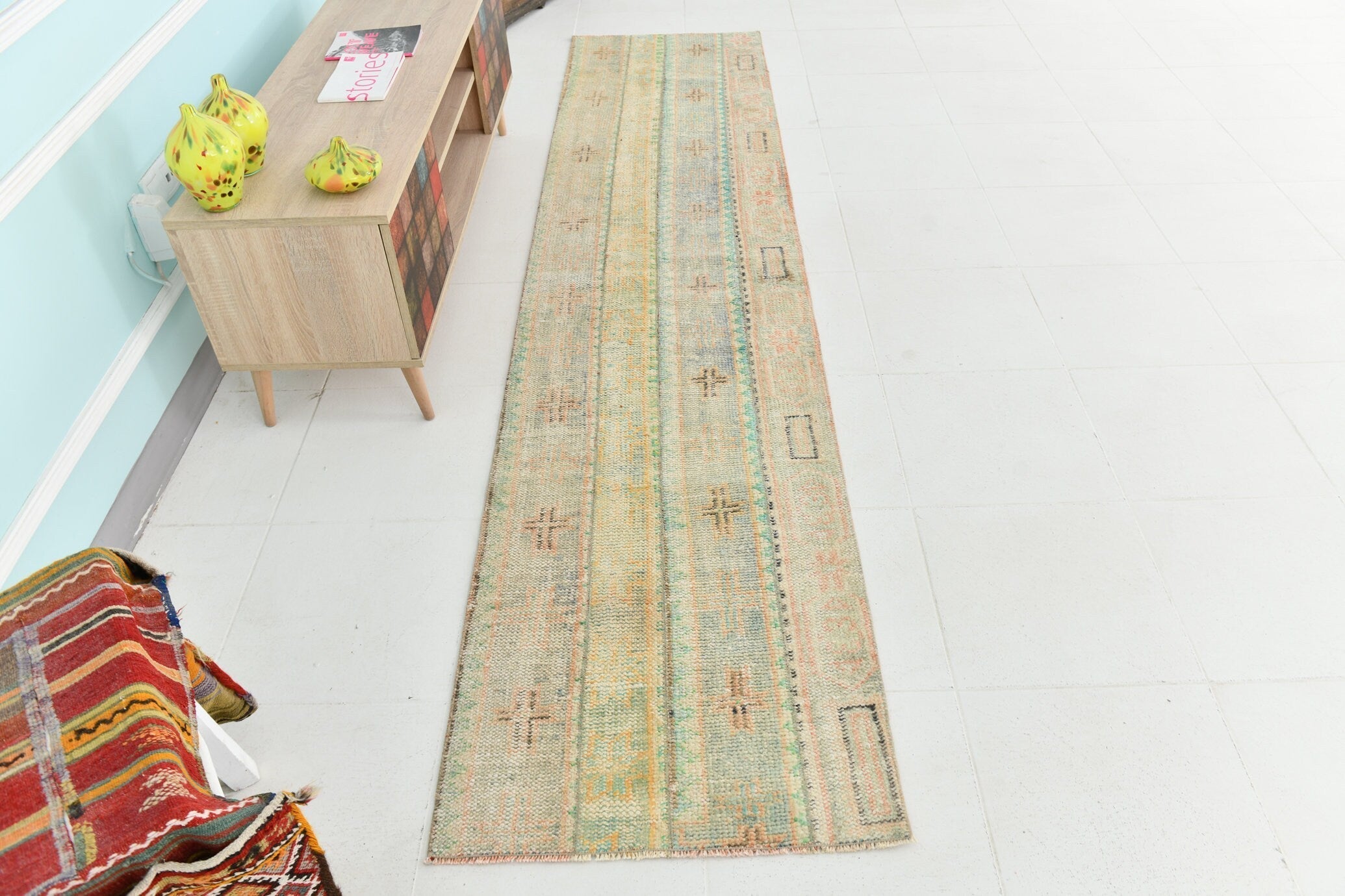 Turkish Vintage Runner Rug 2’3’ x 10’0’