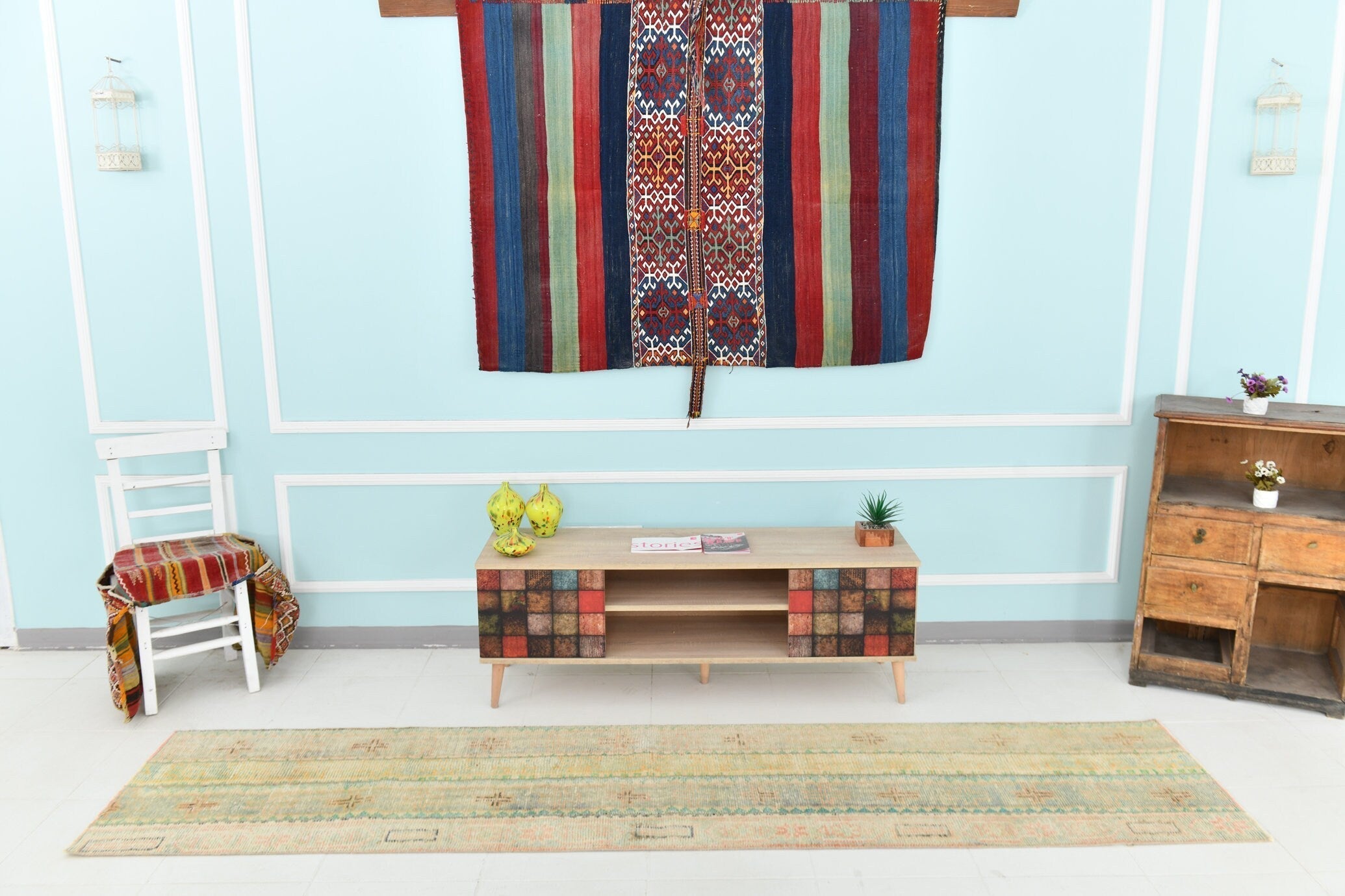 Turkish Vintage Runner Rug 2’3’ x 10’0’