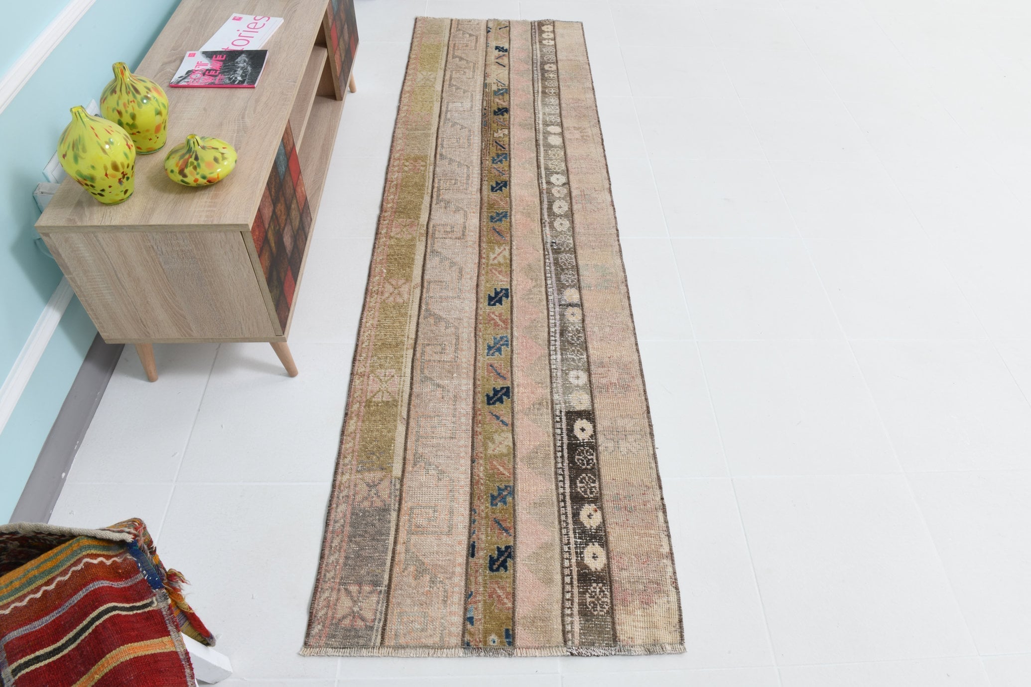Turkish Vintage Runner Rug 2’4’ x 8’5’