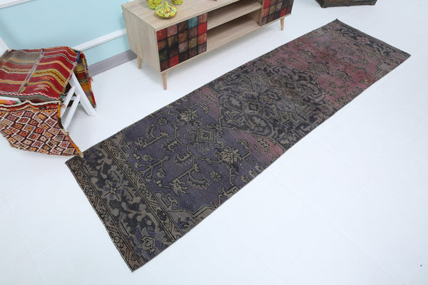 Turkish Vintage Runner Rug 2’7’ x 9’2’