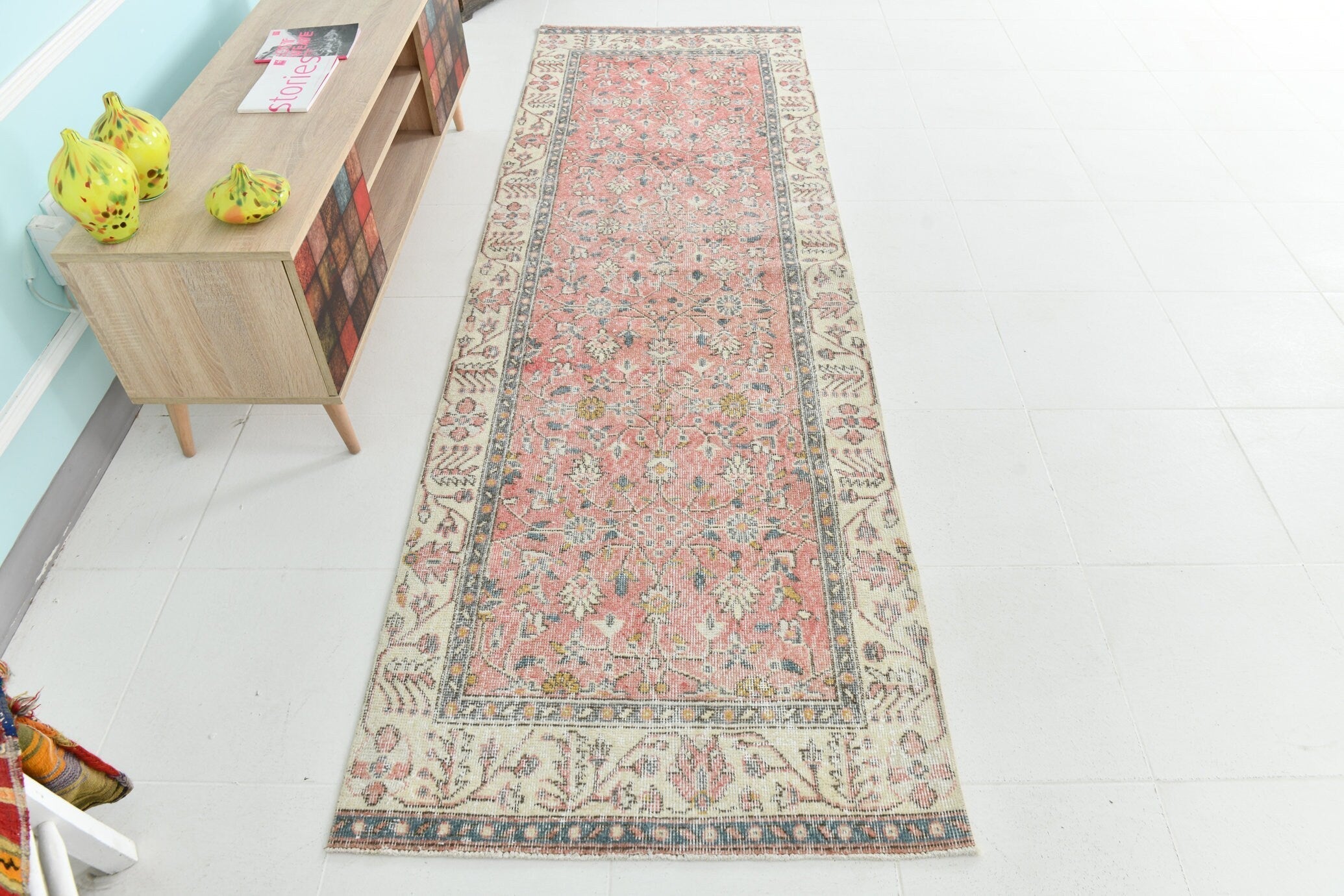 Turkish Vintage Runner Rug 2’7’’ x 9’5’’