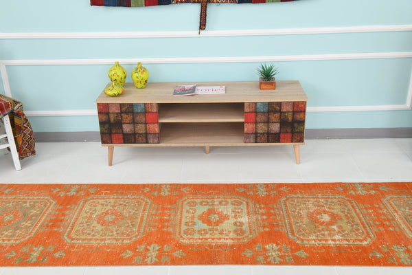 Turkish Vintage Runner Rug 2’9’ x 10’5’