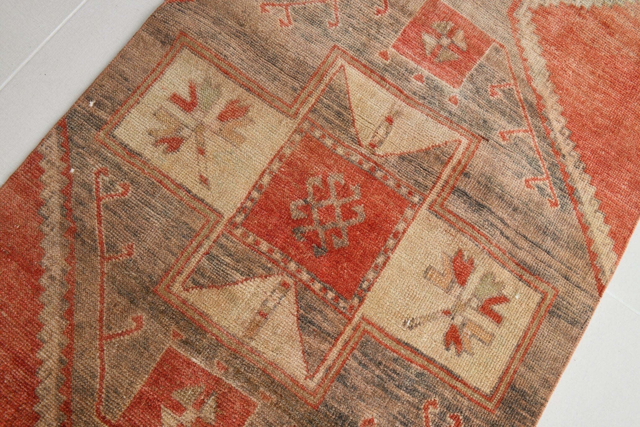 Turkish Vintage Runner Rug 2’9’ x 12’10’