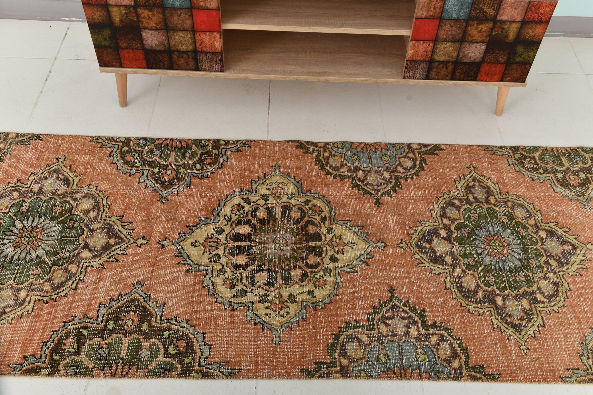 Turkish Vintage Runner Rug 2’9’ x 12’4’