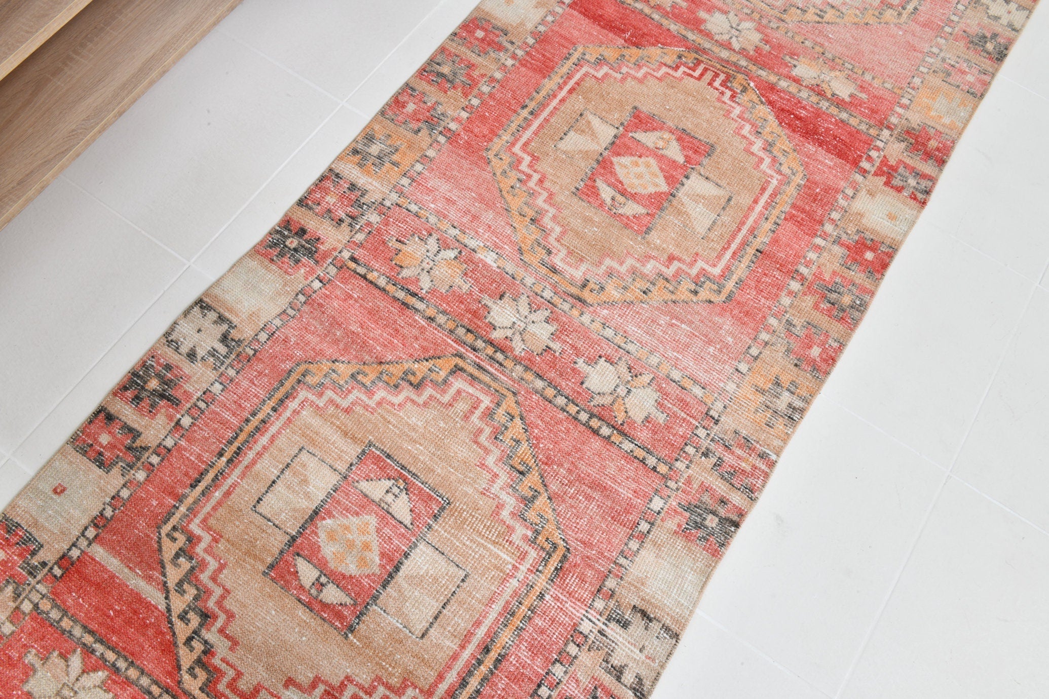 Turkish Vintage Runner Rug 3’0’ x 11’11’