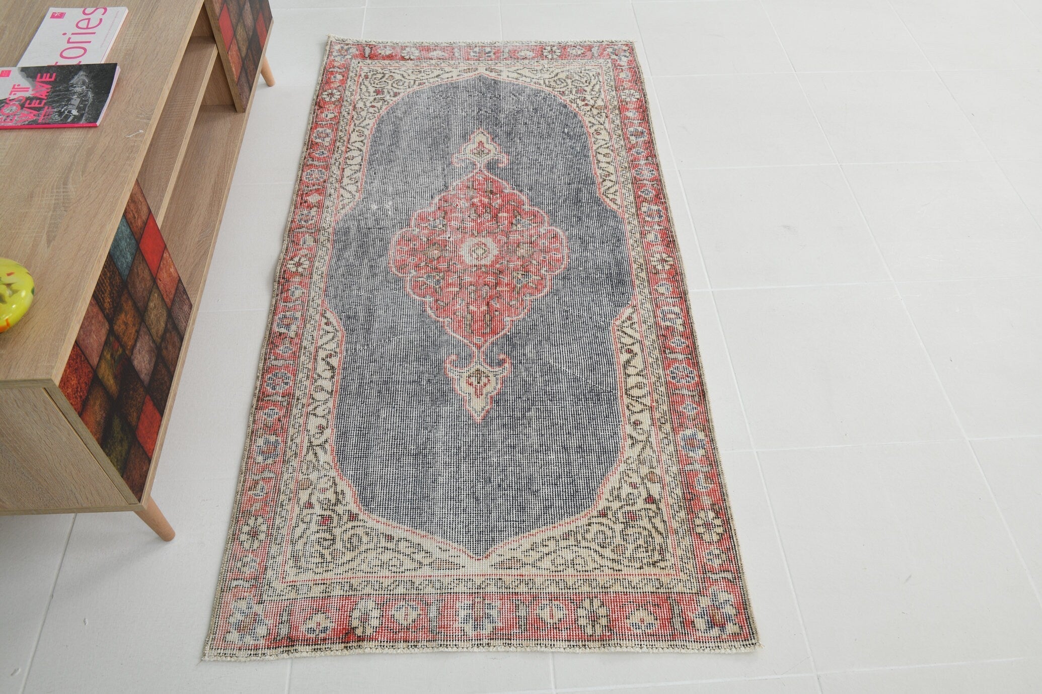 Turkish Vintage Runner Rug 5’9’ x 2’11’