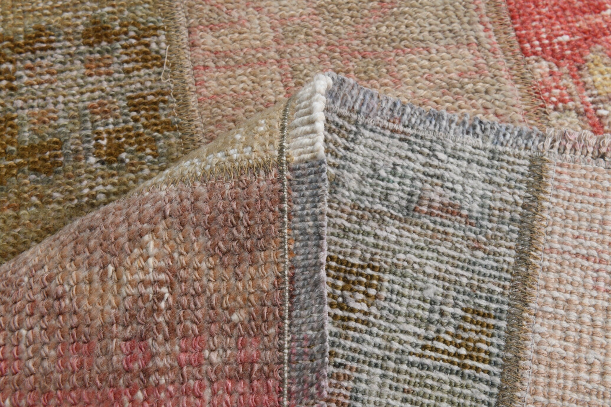 Turkish Vintage Runner Rug 6’10’ x 2’2’