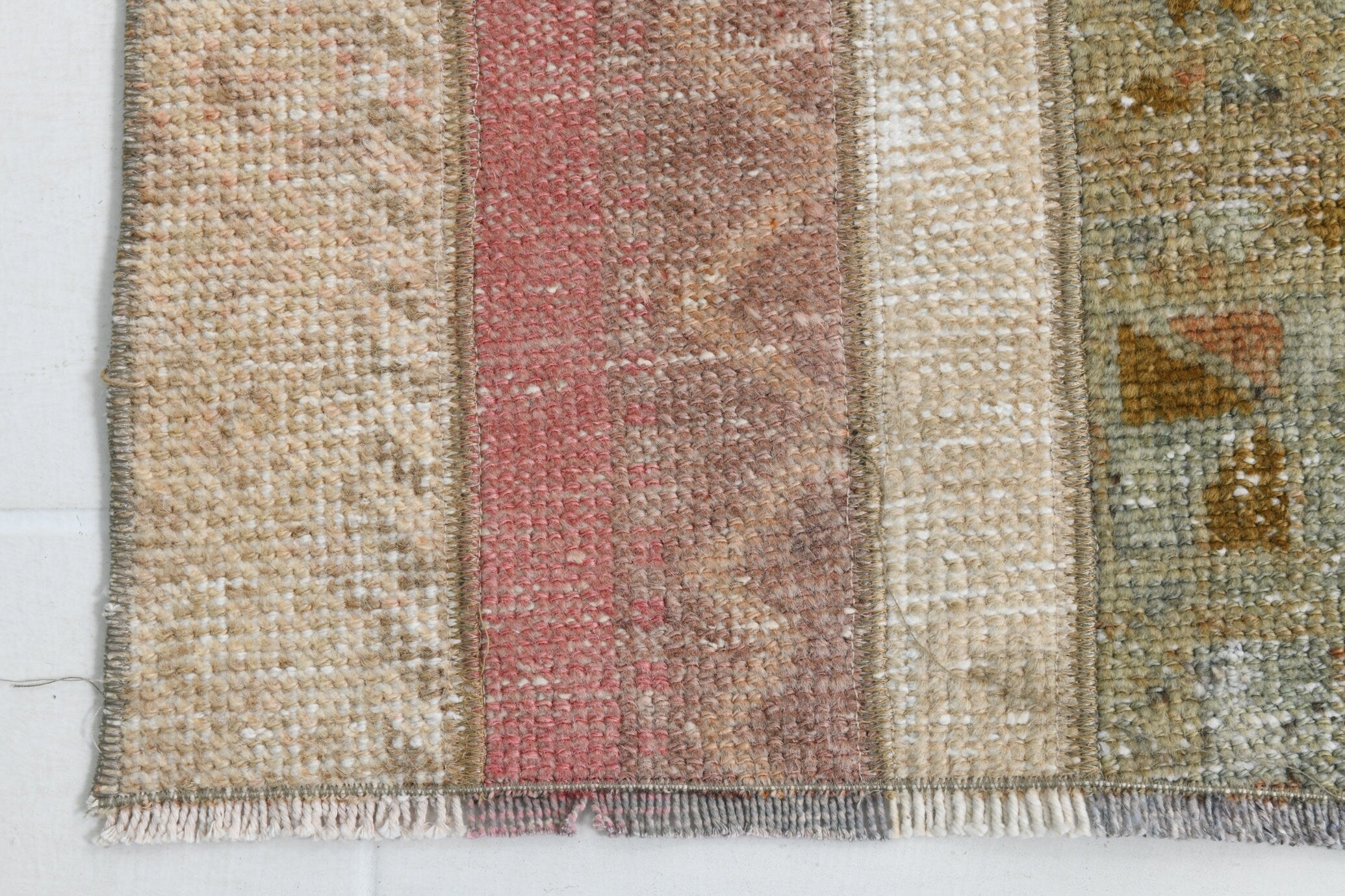 Turkish Vintage Runner Rug 6’10’ x 2’2’
