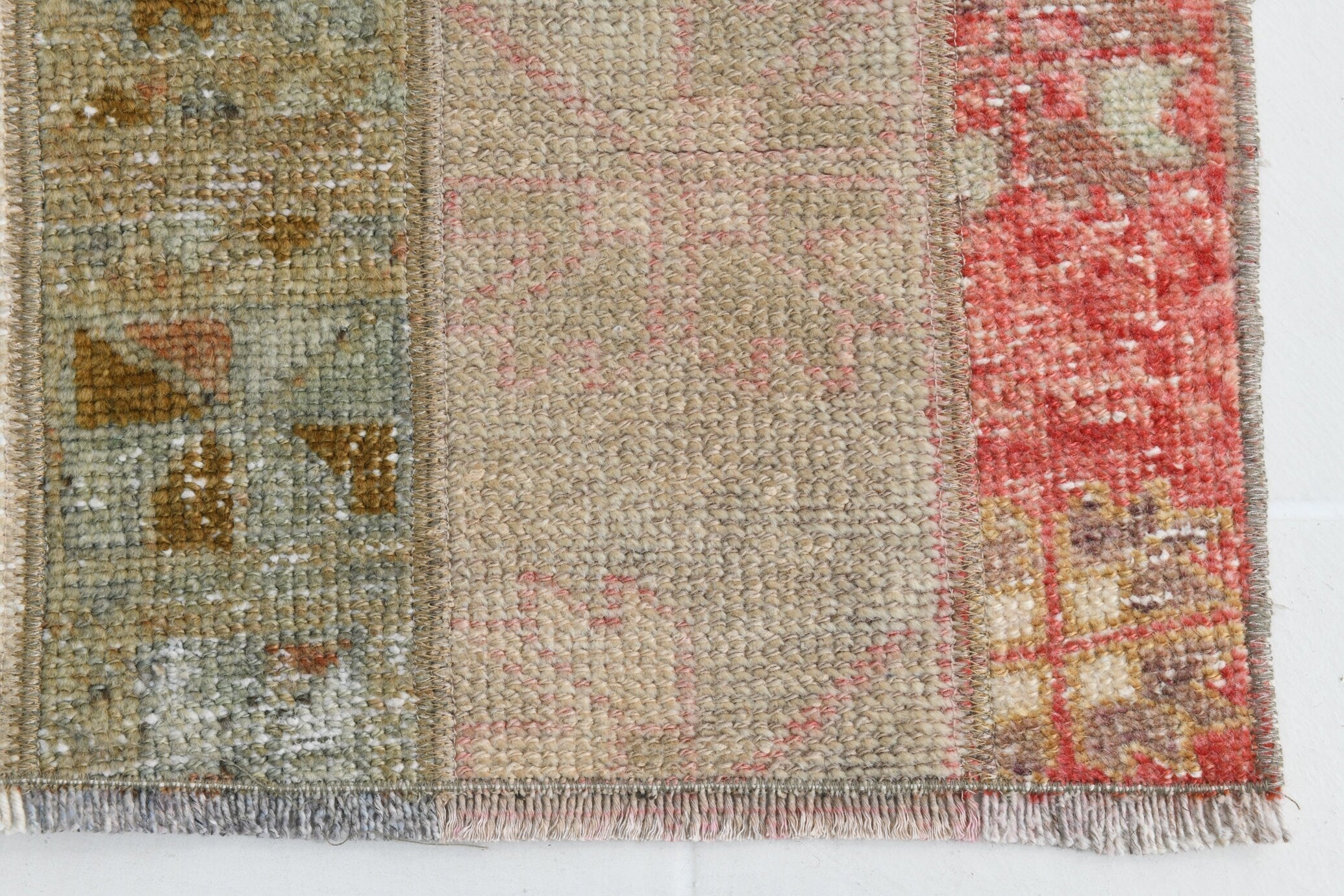 Turkish Vintage Runner Rug 6’10’ x 2’2’