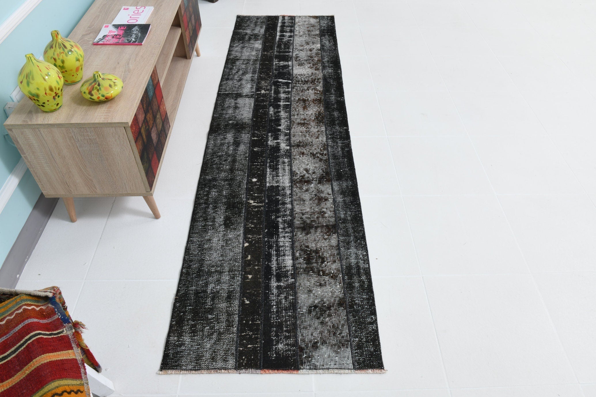 Turkish Vintage Runner Rug 8’3’ x 2’3’