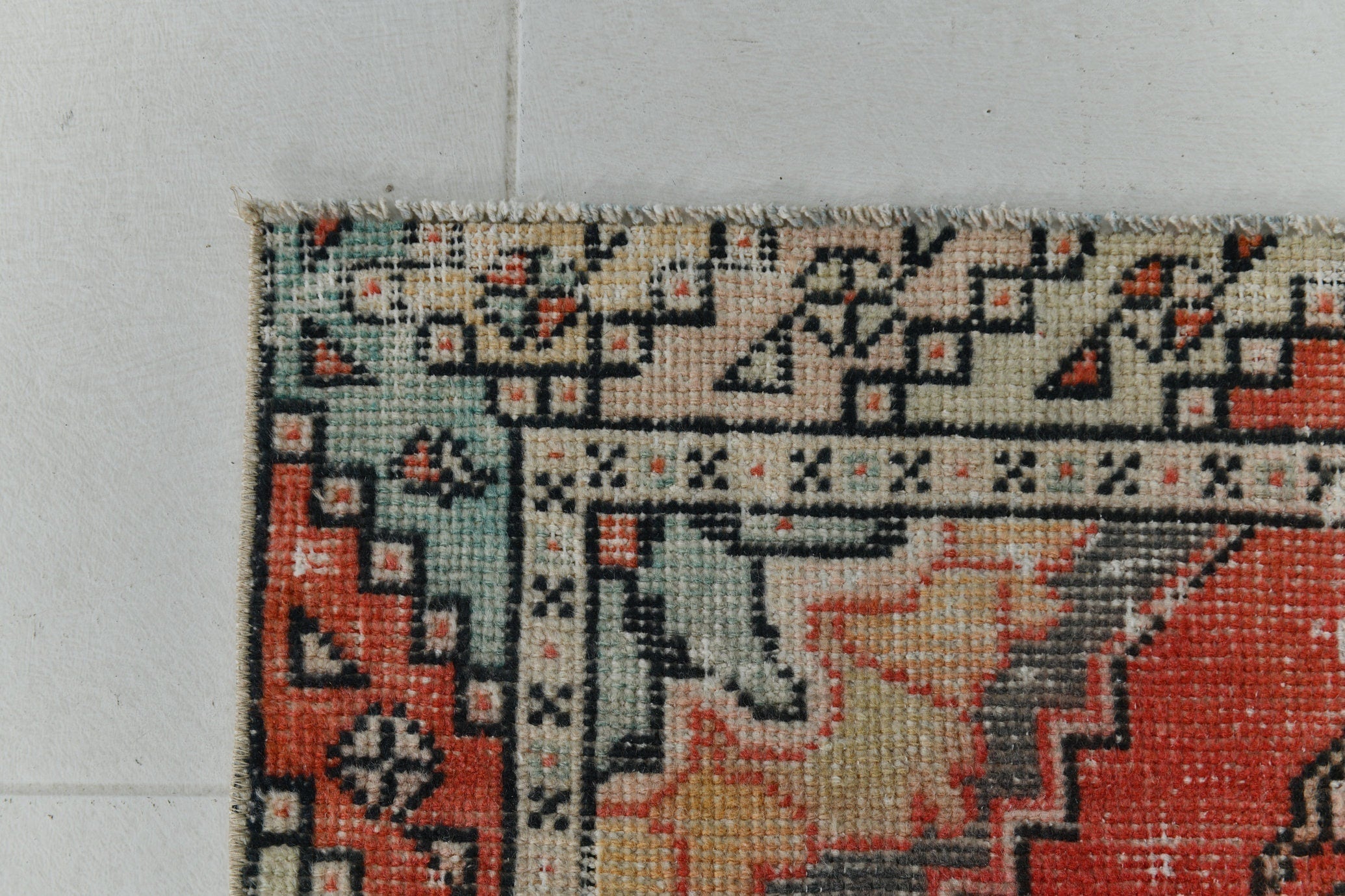 Turkish Vintage Runner Rug 9’4’ x 2’10’