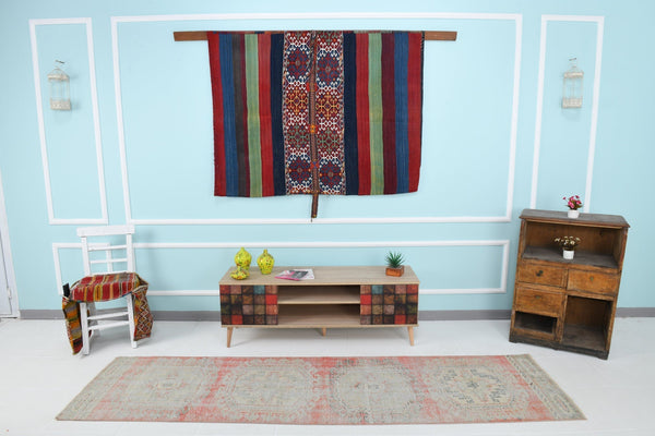 Turkish Vintage Runner Rug 9’5’ x 2’5’