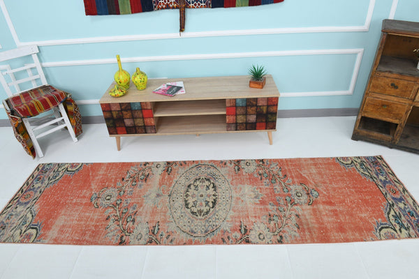 Turkish Vintage Runner Rug 9’5’ x 2’7’