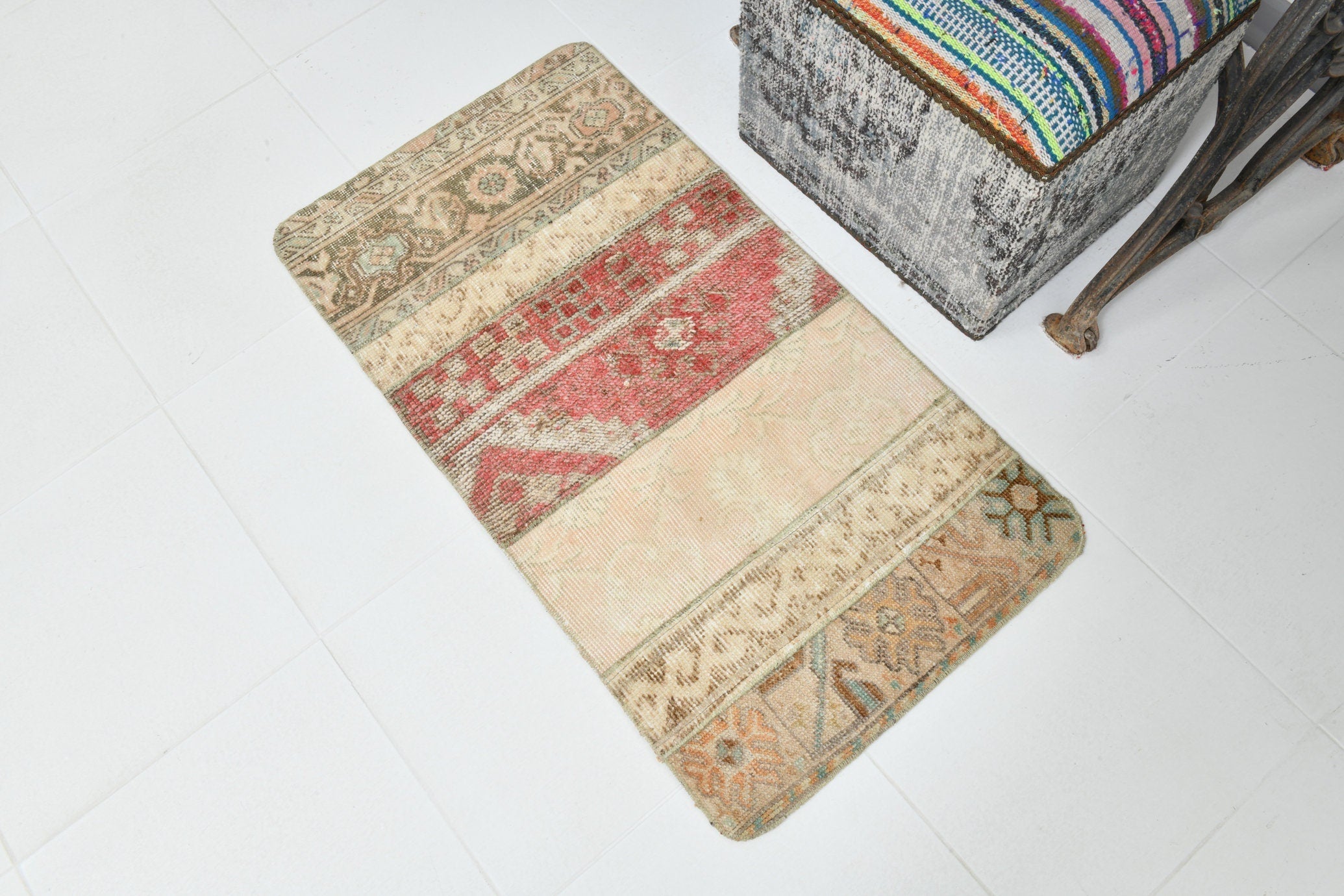 Vintage Doormat 1'10" x 3'5" ft