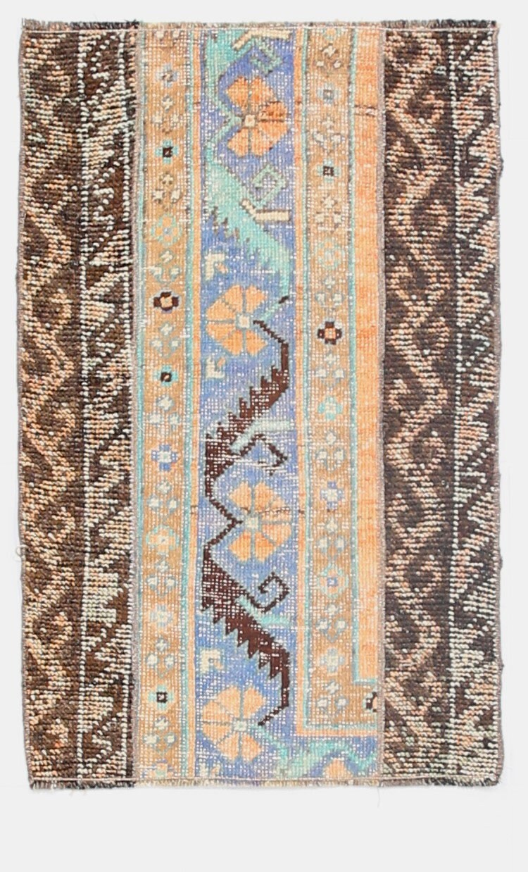 Vintage Doormat 1'12" x 3'2" ft