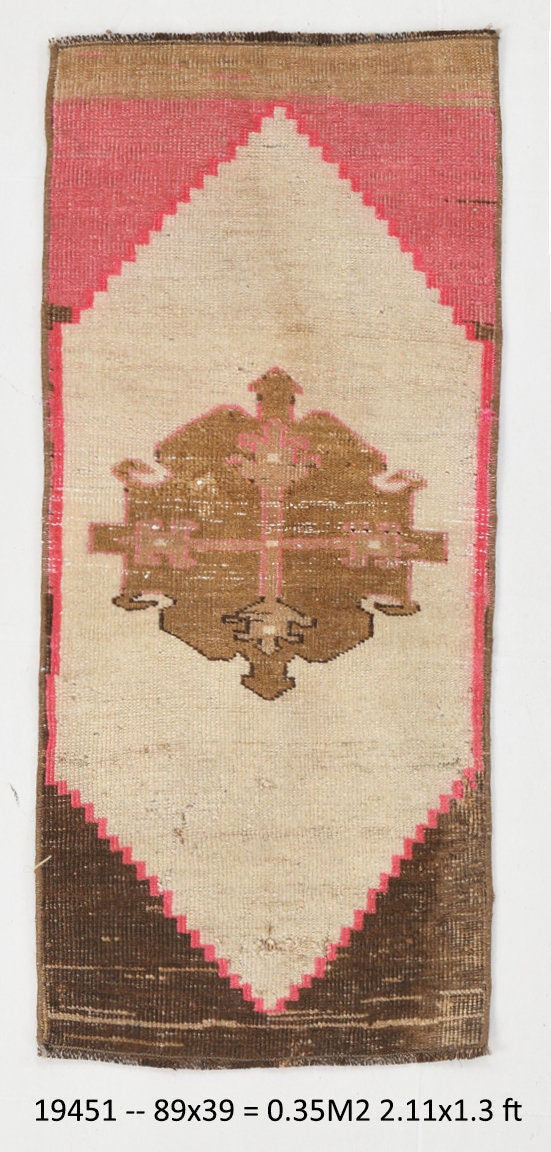 Vintage Doormat 1'3" x 2'11" ft