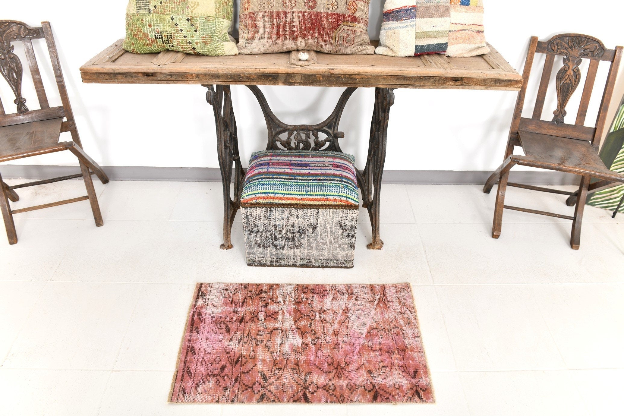 Vintage Doormat 1’8’’ x 2’11’’ ft