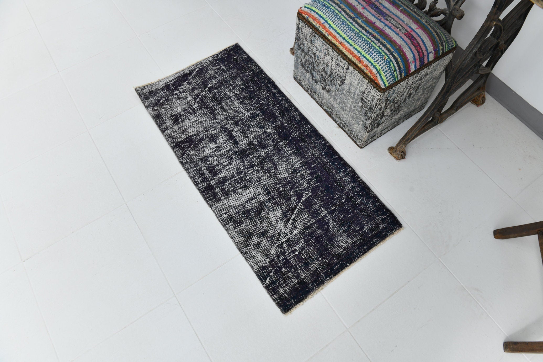 Vintage Doormat 1'9" x 3'8" ft